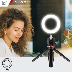 Uchwyt na telefon Alogy Mini Tripod Trójnóg Liginn do robienia zdjęć do telefonu kamery GoPro lampy ring 1/4 Czarny - Statywy fotograficzne - miniaturka - grafika 12