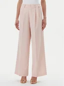 Spodnie damskie - Rinascimento Spodnie palazzo CFC0123671003 Różowy Regular Fit - miniaturka - grafika 1