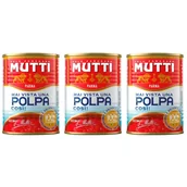 Koncentraty warzywne, przeciery - Mutti Pulpa Pomidorowa 3x400g - Włoska Jakość i Intensywny Pomidorowy Aromat - miniaturka - grafika 1
