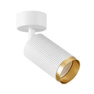 Lampy sufitowe - SPOT NOWOCZESNA LAMPA SUFITOWA BIAŁO-ZŁOTA RINA W1 - miniaturka - grafika 1