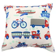Pościel dla dzieci - Poszewka 40x60 1108E Pojazdy Samoloty Statki Samochody obustronna - miniaturka - grafika 1
