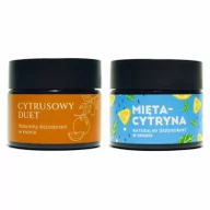 Dezodoranty i antyperspiranty unisex - Mglife Dezodorant w kremie Cytrusowy duet + Mięta-cytryna zestaw 2 x 50 ml - miniaturka - grafika 1