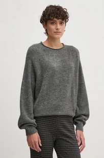 Pepe Jeans sweter z domieszką wełny IRMA CREW NECK damski kolor szary lekki PL702192 - Swetry damskie - miniaturka - grafika 1