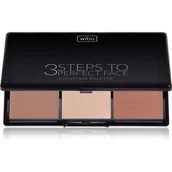 Bronzery i konturowanie twarzy - WIBO 3 Steps to Perfect Face Paleta do Konturowania Dark 4708 - miniaturka - grafika 1