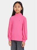 Bluzki damskie - Tommy Hilfiger Bluzka KG0KG07594 Różowy Regular Fit - miniaturka - grafika 1