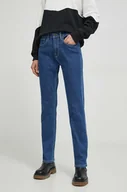 Spodnie damskie - Pepe Jeans jeansy damskie high waist - miniaturka - grafika 1