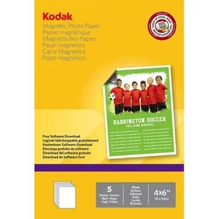 Kodak Inkjet Photo Paper (5 arkuszy, A6, (10 x 15 cm), magnetic) 6932357400209 - Papier do drukarek - miniaturka - grafika 1