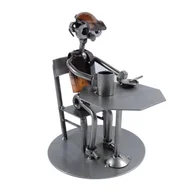 Figurki dekoracyjne - Metalowa figurka Piwosz. Prezent dla wielbiciela piwa - miniaturka - grafika 1