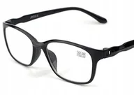 Okulary korekcyjne, oprawki, szkła - Okulary korekcyjne czarne anty-blue plusy +4 - miniaturka - grafika 1