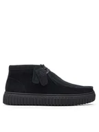 Botki męskie - Clarks Trzewiki Torhill Hi 26173664 Czarny - miniaturka - grafika 1