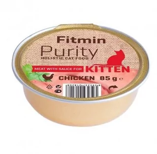 Fitmin cat Purity alutray Kitten Chicken 85g - Mokra karma dla kotów - miniaturka - grafika 1