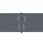 Bramy garażowe - CASANOOV BRAMA aluminiowa dwuskrzydłowa 4m VELETA 400B160 Szara - miniaturka - grafika 1