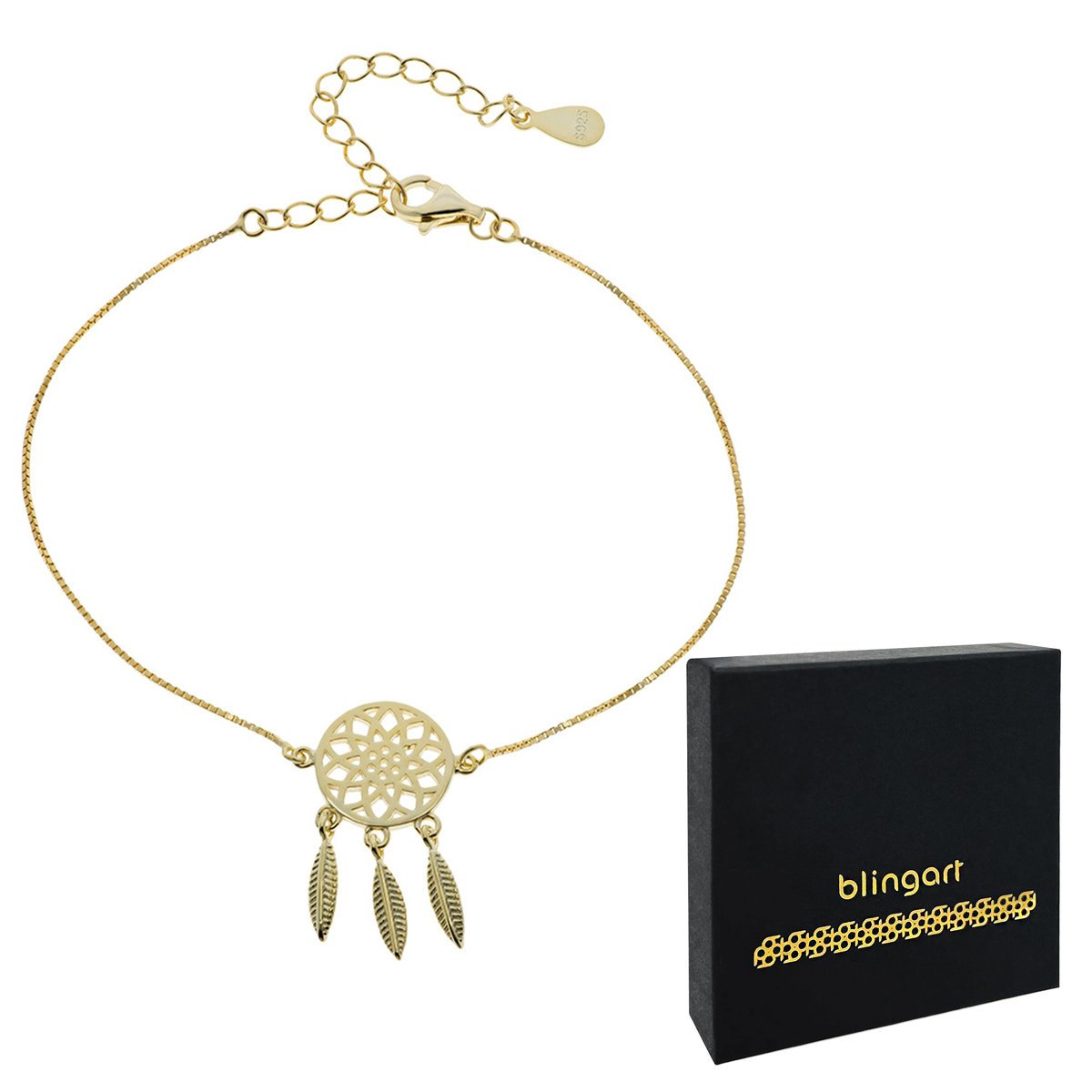 Bransoletka srebrna damska ŁAPACZ SNÓW 925