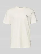 Koszulki męskie - T-shirt z prążkowanym, okrągłym dekoltem model ‘JENS’ - miniaturka - grafika 1