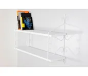 Półki do salonu - Wall shelf SERAMONI 51x72 cm białe - miniaturka - grafika 1