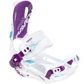 Wiązania snowboardowe - Raven Wiązania snowboardowe FT270 (white/blue/violet) 2021 damskie - miniaturka - grafika 1