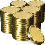 Pojemniki kuchenne - Metalowe wieczka do słoików Asen 50 szt. 63mm złote - miniaturka - grafika 1