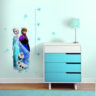 Naklejka Dekoracyjna Miarka Kraina Lodu Elza Anna Frozen Rmk2793Gc - Naklejki na ścianę - miniaturka - grafika 1