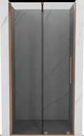 Ścianki i drzwi prysznicowe - Mexen Velar drzwi prysznicowe rozsuwane 90 cm, grafit, miedź szczotkowana - 871-090-000-41-65 - miniaturka - grafika 1