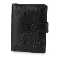 Etui na dokumenty i karty - Etui na Karty Dokumenty Skórzane Wild Horse Czarne - miniaturka - grafika 1