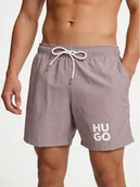 Kąpielówki męskie - HUGO Szorty kąpielowe Paolo 50545464 Różowy Regular Fit - miniaturka - grafika 1