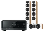 Kino domowe - Yamaha RX-V6A (czarny) + Diva 6 + 7 (dąb) - miniaturka - grafika 1