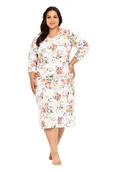 Bielizna nocna - Koszula nocna Louisa w kolorowe kwiaty XXL - miniaturka - grafika 1