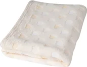 Koce i narzuty dla dzieci - Kocyk 75x100 dziecięcy Milly kremowy w serca BabyMatex - miniaturka - grafika 1