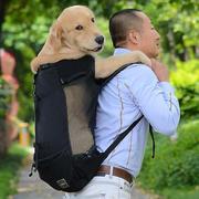 Torebki damskie - Slowmoose Regulowana odblaskowa torba na zakupy dla psów - plecak podróżny na świeżym powietrzu do uprawiania turystyki pieszej Czarny L - miniaturka - grafika 1