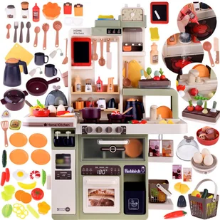 Realistyczna duża Kuchnia 88el Gotuje para woda dźwięk światło ZA4666 - Zabawki AGD - miniaturka - grafika 1