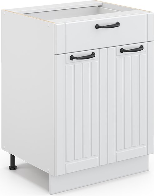 Vicco Szafka łazienkowa Fame-Line, 60 x 81.6 cm z szufladą, bez blatu roboczego, Biały domek wiejski/Biały