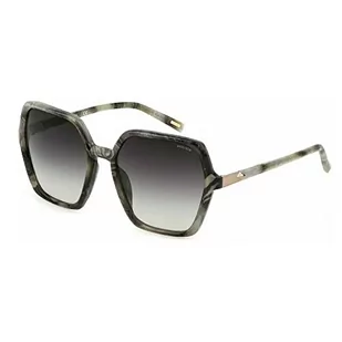 Police Unisex SPLF36 okulary przeciwsłoneczne, szare, rozmiar 58, szary, 58 - Okulary przeciwsłoneczne - miniaturka - grafika 1