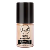 Cienie do powiek - J.Cat Beauty Shine Your Day Shimmery Powder Sypki Pigment 102 Vanilla - miniaturka - grafika 1