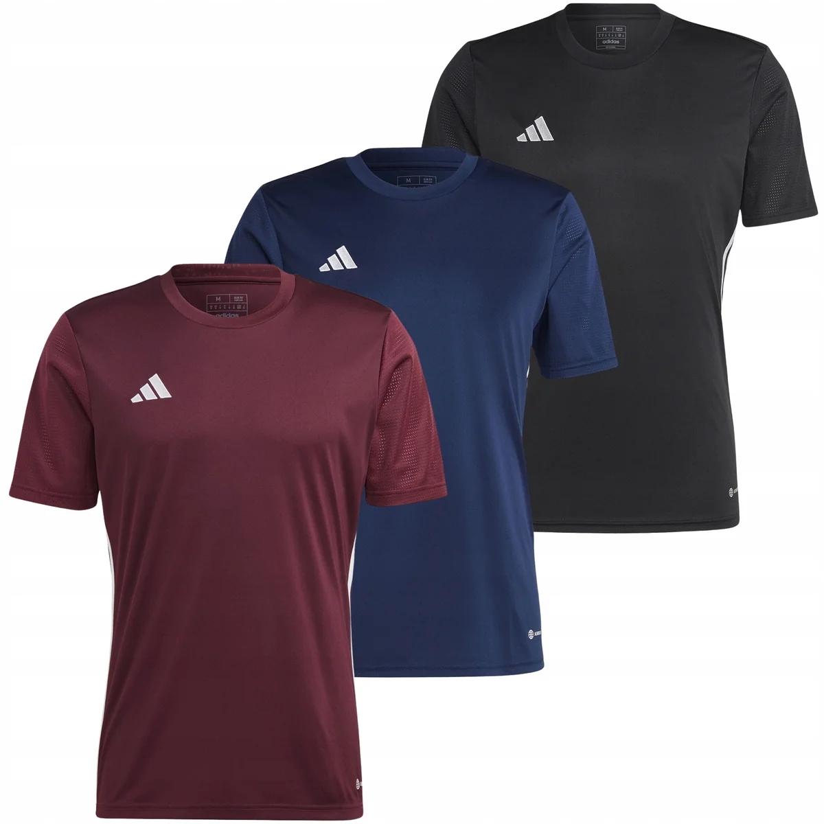Adidas Zestaw Męski Komplet Koszulka T-shirt Bordo + Czarna + Granatowa rXL