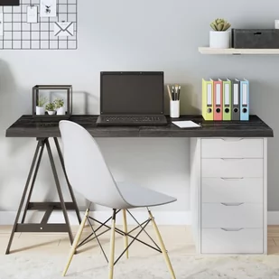 vidaXL Blat stołu, ciemnoszary, 140x60x4 cm, lite drewno dębowe - Meble modułowe i akcesoria vidaXL Blat stołu, ciemnoszary, 140x60x4 cm, lite drewno dębowe - Meble modułowe i akcesoria - miniaturka - grafika 1