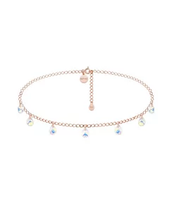 Choker z różowego złota opalizującymi kryształami SWAROVSKI® CRYSTAL - Naszyjniki - miniaturka - grafika 1