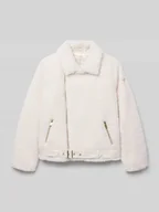 Kurtki i płaszcze dla dziewczynek - Kurtka o kroju regular fit ze sztucznym futrem - miniaturka - grafika 1