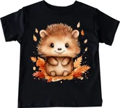 Koszulki dla dziewczynek - koszulka z jeżem, koszulka na dzień jeża jeż16 - miniaturka - grafika 1