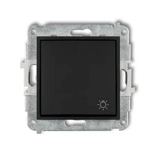 Karlik Mechanizm łącznika zwierny światło w stylu amerykańskim czarny mat MINI - Wyłączniki światła i elektryczne - miniaturka - grafika 2