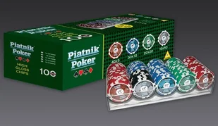 Piatnik Poker - 100 żetonów - Gry karciane - miniaturka - grafika 2