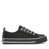Buty dla dziewczynek - Trampki DeeZee CSS20377-13 Czarny - miniaturka - grafika 1