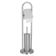 Akcesoria do wc - Bathroom Solutions Szczotka WC do toalety + uchwyt wieszak na papier - miniaturka - grafika 1