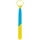 Folat 24873 Kostium Colorblock Niebieski/Żółty neonowo-fluorescencyjny-krawat kolor unisex dekoracja imprezowa na Halloween, Mehrfarbig