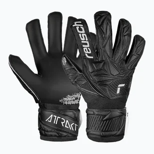 Rękawice bramkarskie dziecięce Reusch Attrakt Infinity Junior black - Piłka nożna - miniaturka - grafika 1