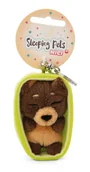 Breloki - NICI 49990 Brelok Sleeping Pets pies brązowy 8cm, koszyk zielony - miniaturka - grafika 1