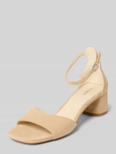 Sandały skórzane na słupku model ‘Piper’ - Sandały damskie - miniaturka - grafika 1