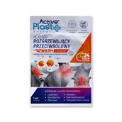 Przeciwbólowe - ACTIVE PLAST Plaster rozgrzewający przeciwbólowy z kurkumą, 1 sztuka - miniaturka - grafika 1