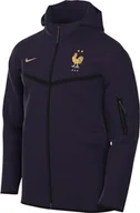 Bluzy męskie - Nike Męska bluza France Tch FLC Fz Wr HDY, Blackened Blue/Club Gold, FJ8155-498, S - miniaturka - grafika 1