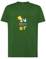 Koszulki i topy damskie - T-Shirt koszulka kolorowy nadruk Summer r.M - KJH - miniaturka - grafika 1