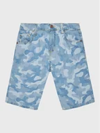 Spodenki damskie - Guess Szorty jeansowe L3GD16 D4ZV0 Niebieski Regular Fit - miniaturka - grafika 1